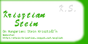 krisztian stein business card